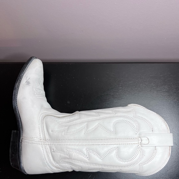 Vittorio Ricci White Cowgirl Boots 6M - Picture 6 of 16